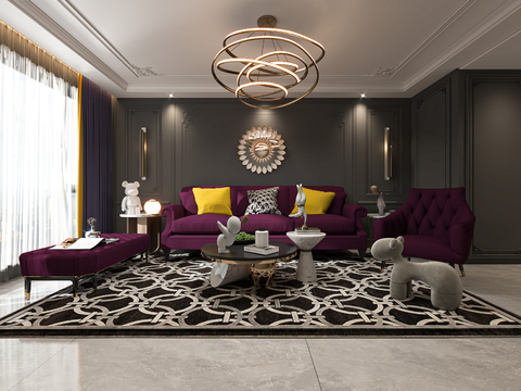 Neoclassical Style living room free