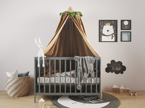 Modern kids Bed Crib