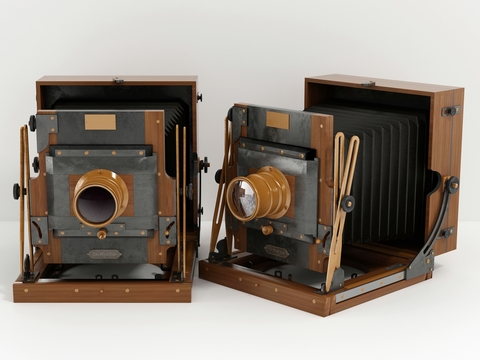 American-style nostalgic retro camera