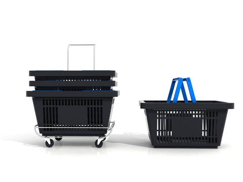 Modern portable shopping basket