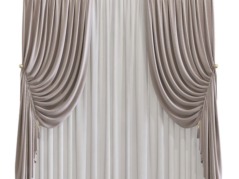 European curtain gauze curtain free