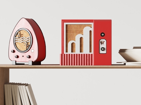 red cartoon stereo