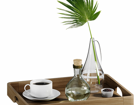 Modern coffee tray ornaments