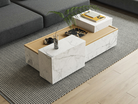 MISSANA marble coffee table