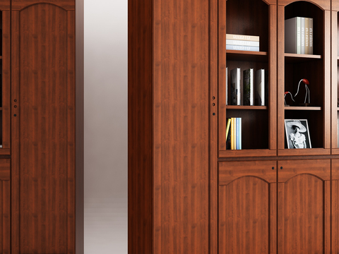 Modern solid wood file cabinet