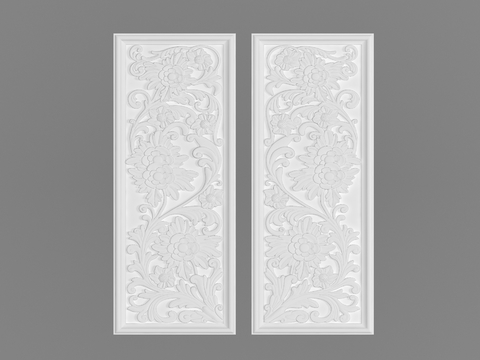 European-style gypsum carving free