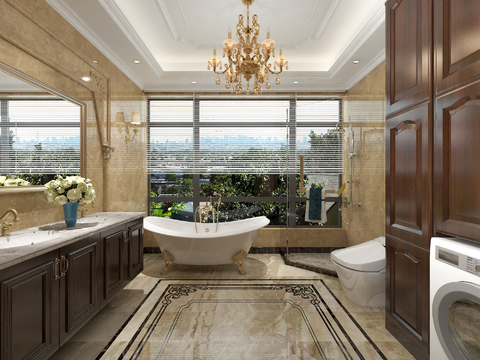 European-style bathroom free