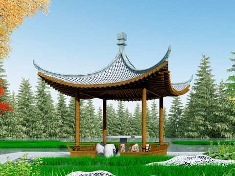 New Chinese Pavilion Free