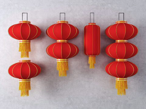 Chinese lantern chandelier