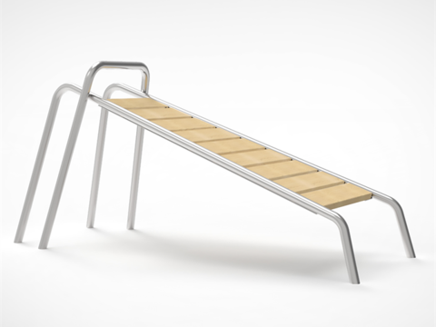 Modern simple metal solid wood supine sports equipment free