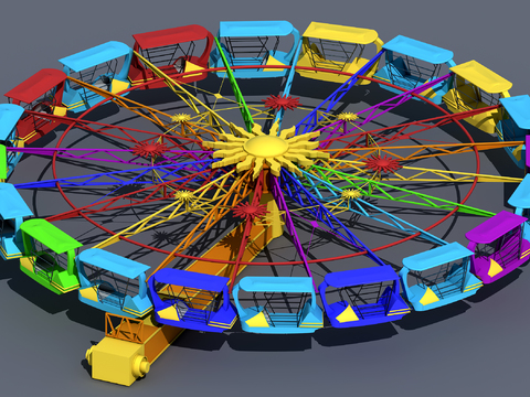 Modern Ferris Wheel Amusement Park Facilities