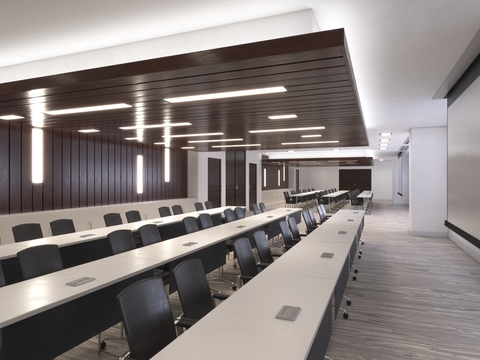 Modern lecture hall conference room