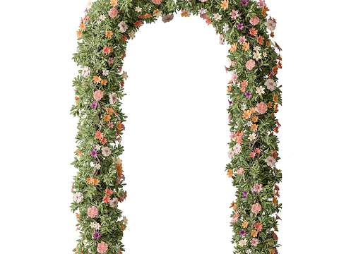 Modern Green Plant Flower Arch Arch Vine