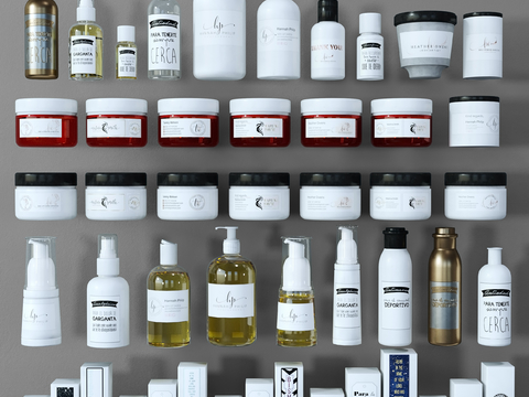 Modern cosmetic toiletries