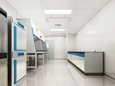 Laboratory corridor