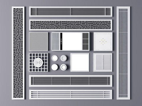 Aluminum gusset plate for air outlet of modern air conditioner