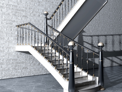 Modern iron staircase