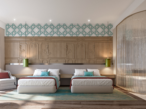 Neoclassical Style Room Twin Room