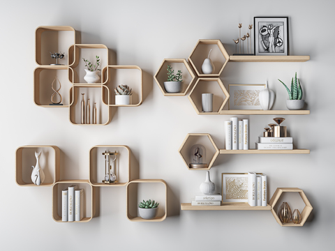 Modern Bookshelf Decorative Rack