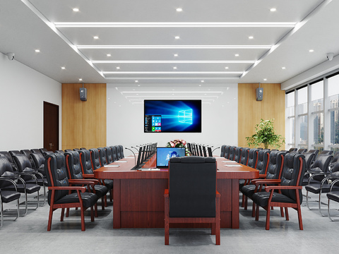 Modern conference room report hall