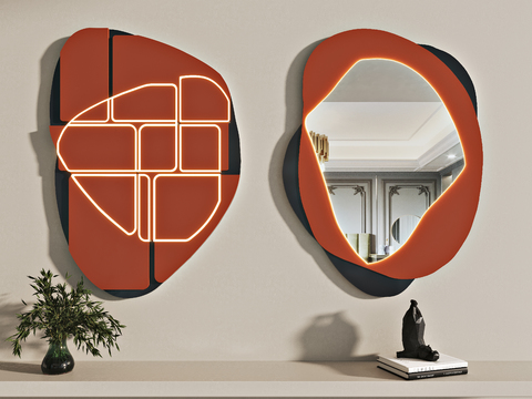 Modern abstract mirror