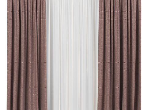 Plain curtain gauze curtain free