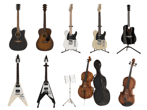 guitar cello bass music equipment