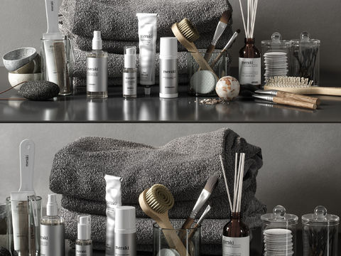 Modern cosmetics towel toiletries