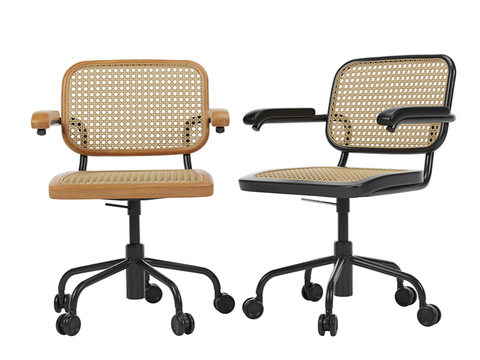 Modern Solid Wood Office Swivel Chair