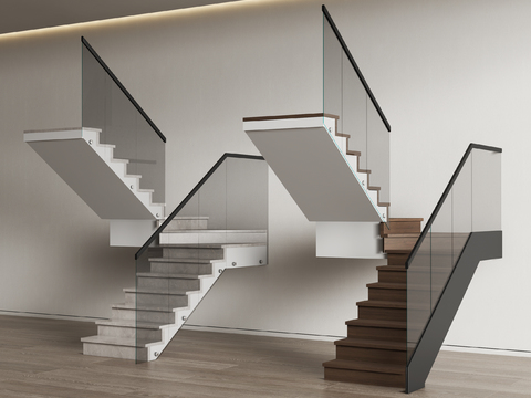 glass stair handrail stair