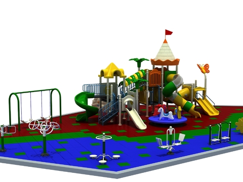 modern amusement facilities slide fitness equipment