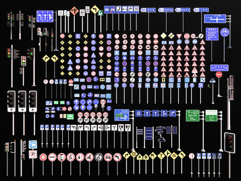 Traffic Signs, Signs, Guide Signs, Traffic Lights