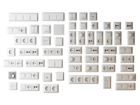 Modern power socket switch panel