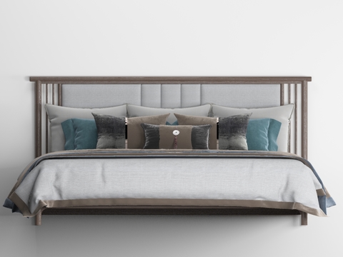New Chinese Fabric Double Bed Free