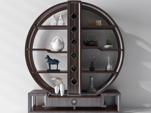 New Chinese-style Antique Frame Ornaments Combination