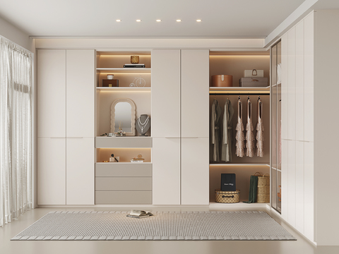 Cream cloakroom
