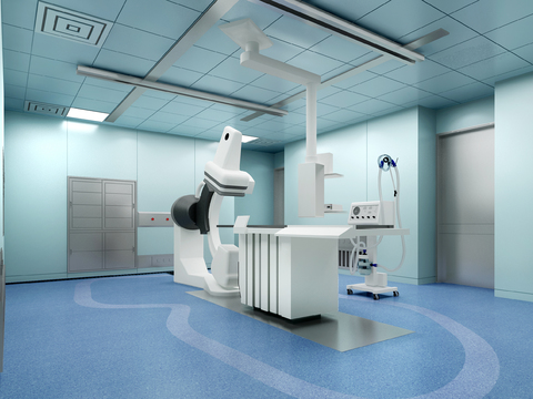 Modern Cardiovascular Medical Room