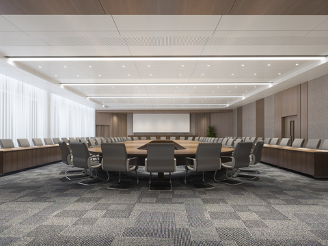 Modern conference room report hall