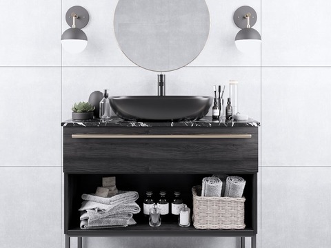 Nordic Bathroom Cabinet Washstand