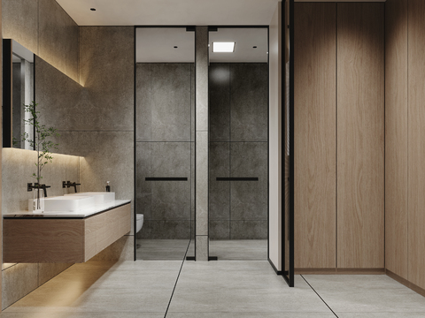 Modern toilet cloakroom free