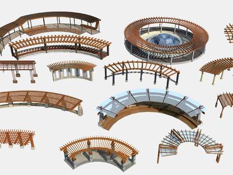 European-style curved landscape gallery