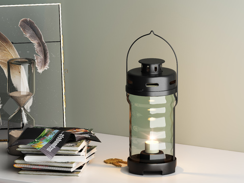 Modern Hourglass Retro Candlestick Lamp