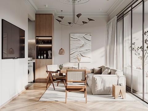 Nordic Apartment Living Room