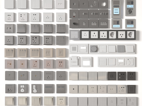 Modern switch socket charging port