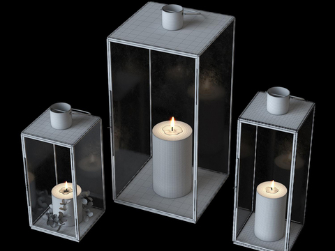 Modern metal decorative candle holder