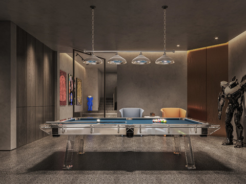 Modern Billiard Room