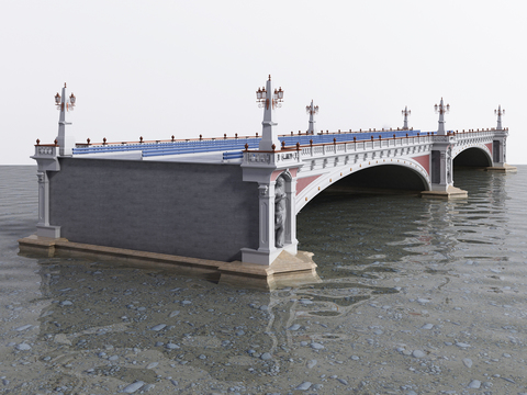 European Truncated River-crossing Landscape Bridge