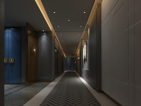 Modern Restaurant Corridor Access