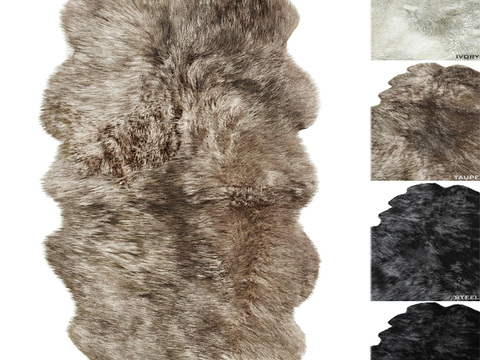 Modern Animal Fur Carpet