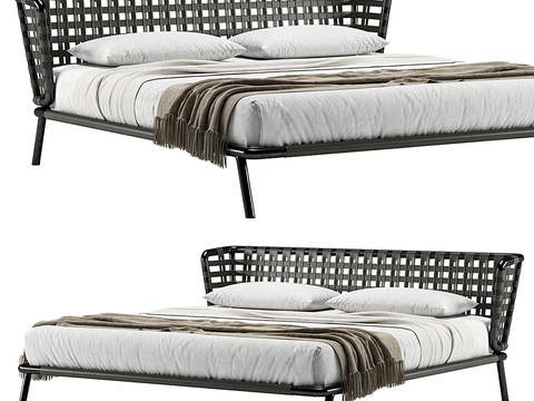 FLEXFORM fabric double bed